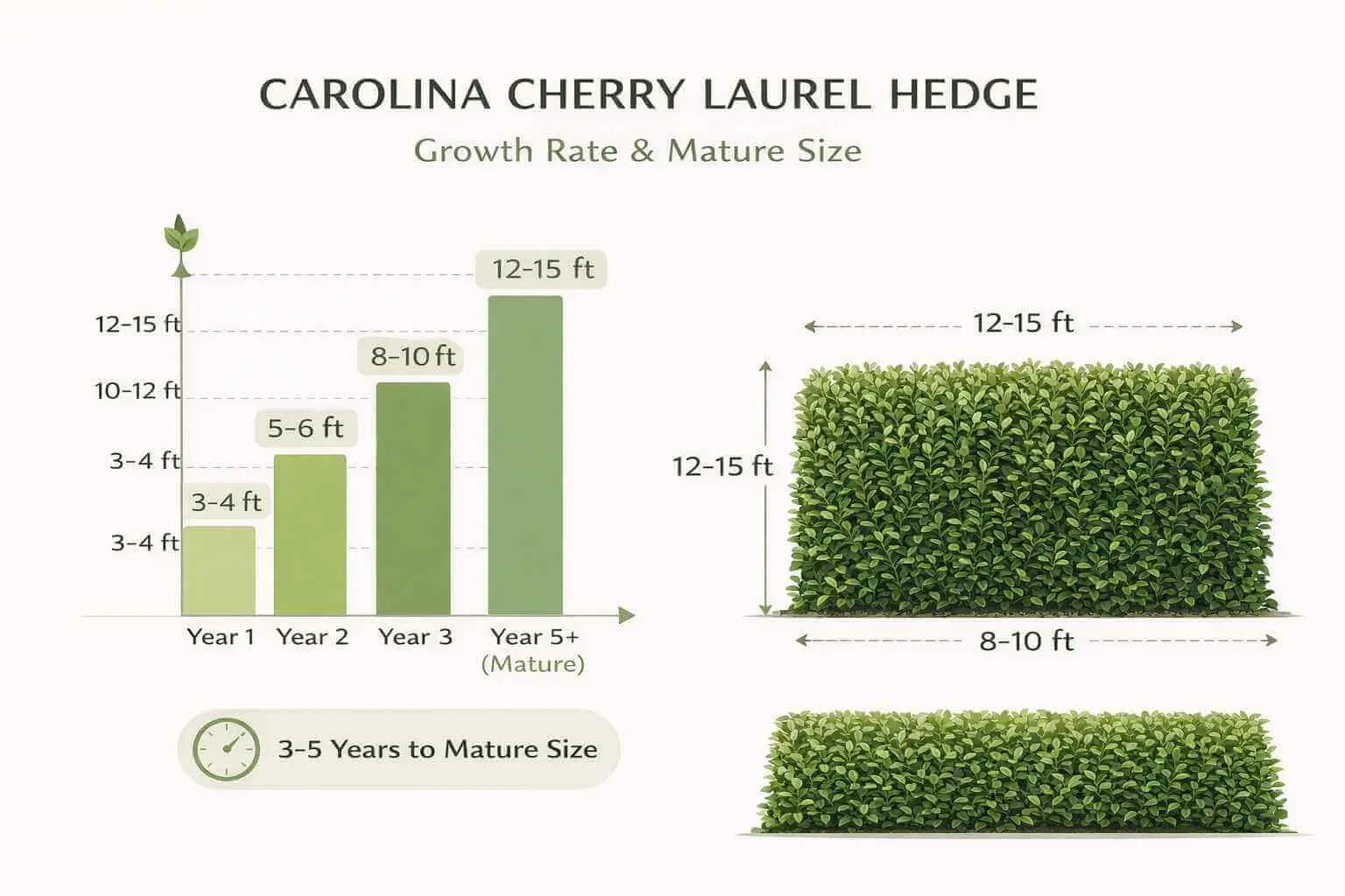 carolina cherry laurel hedge
