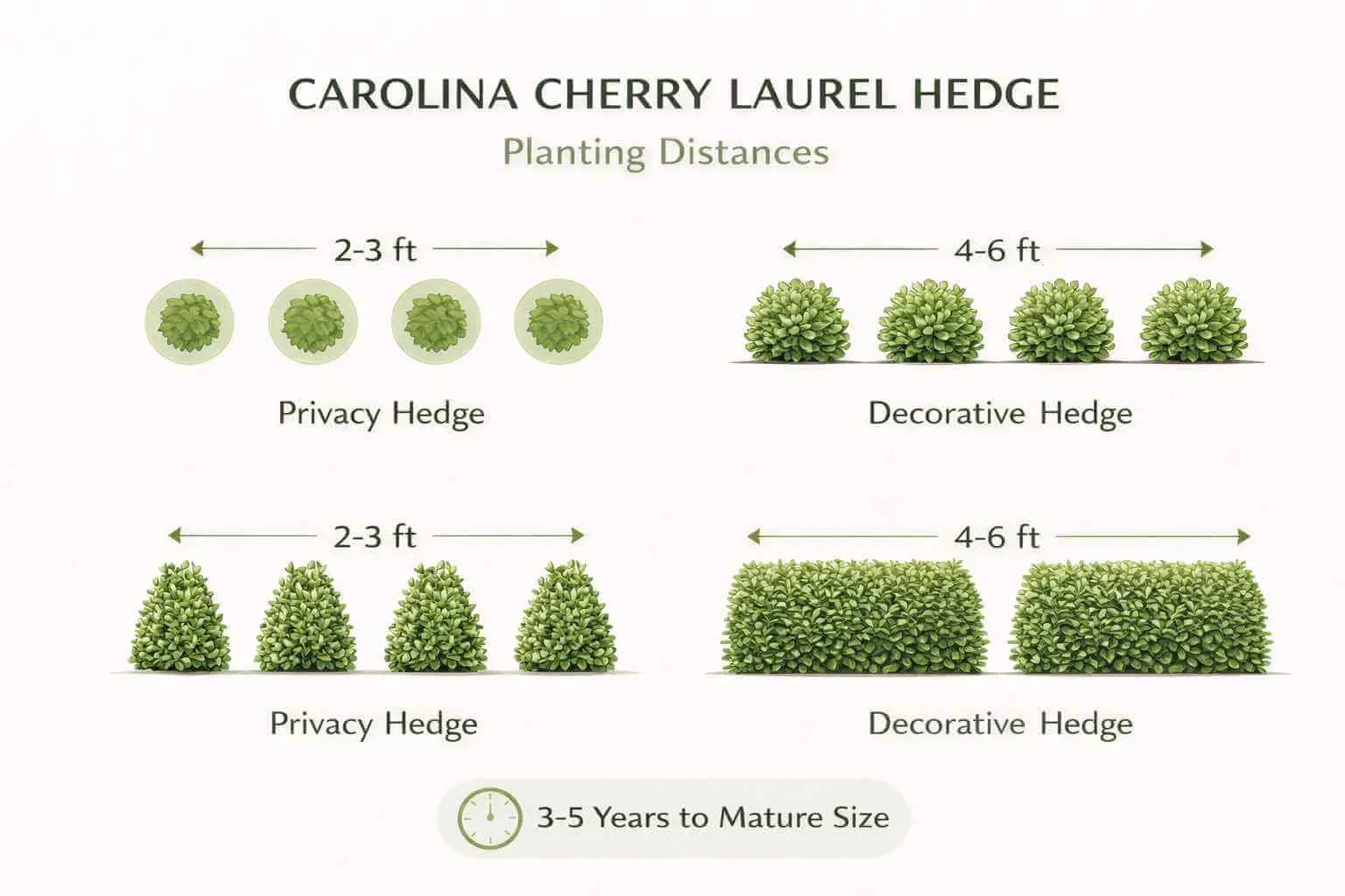 carolina cherry laurel hedge