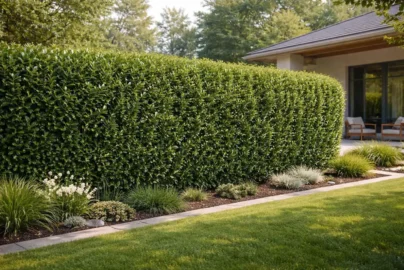 carolina cherry laurel hedge