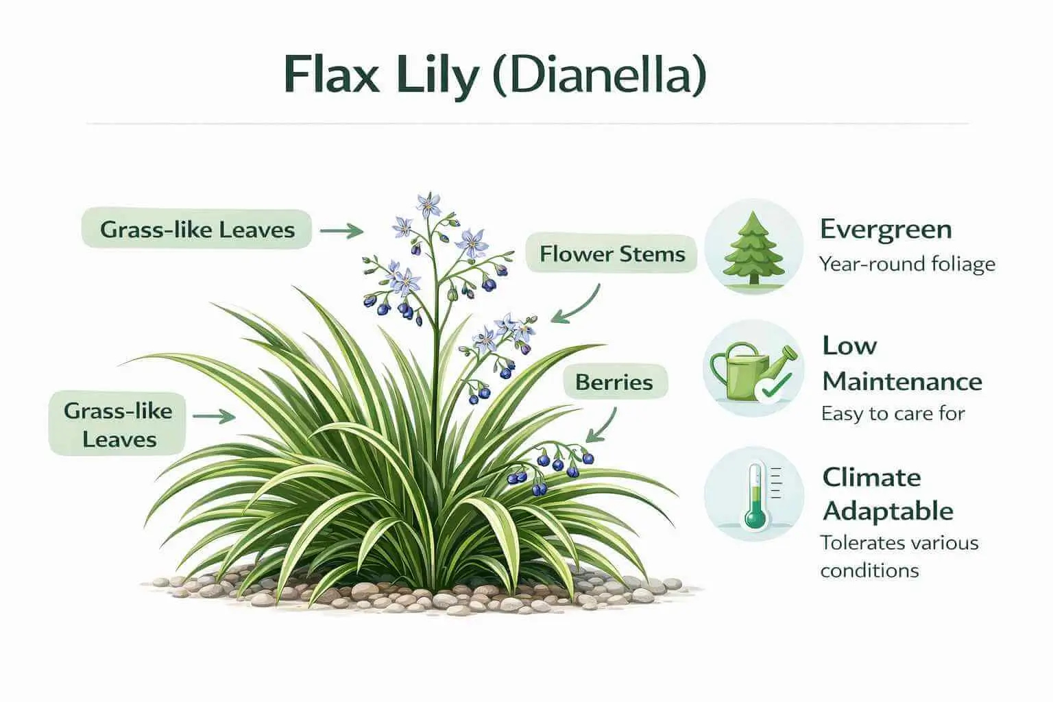 flax lily plant