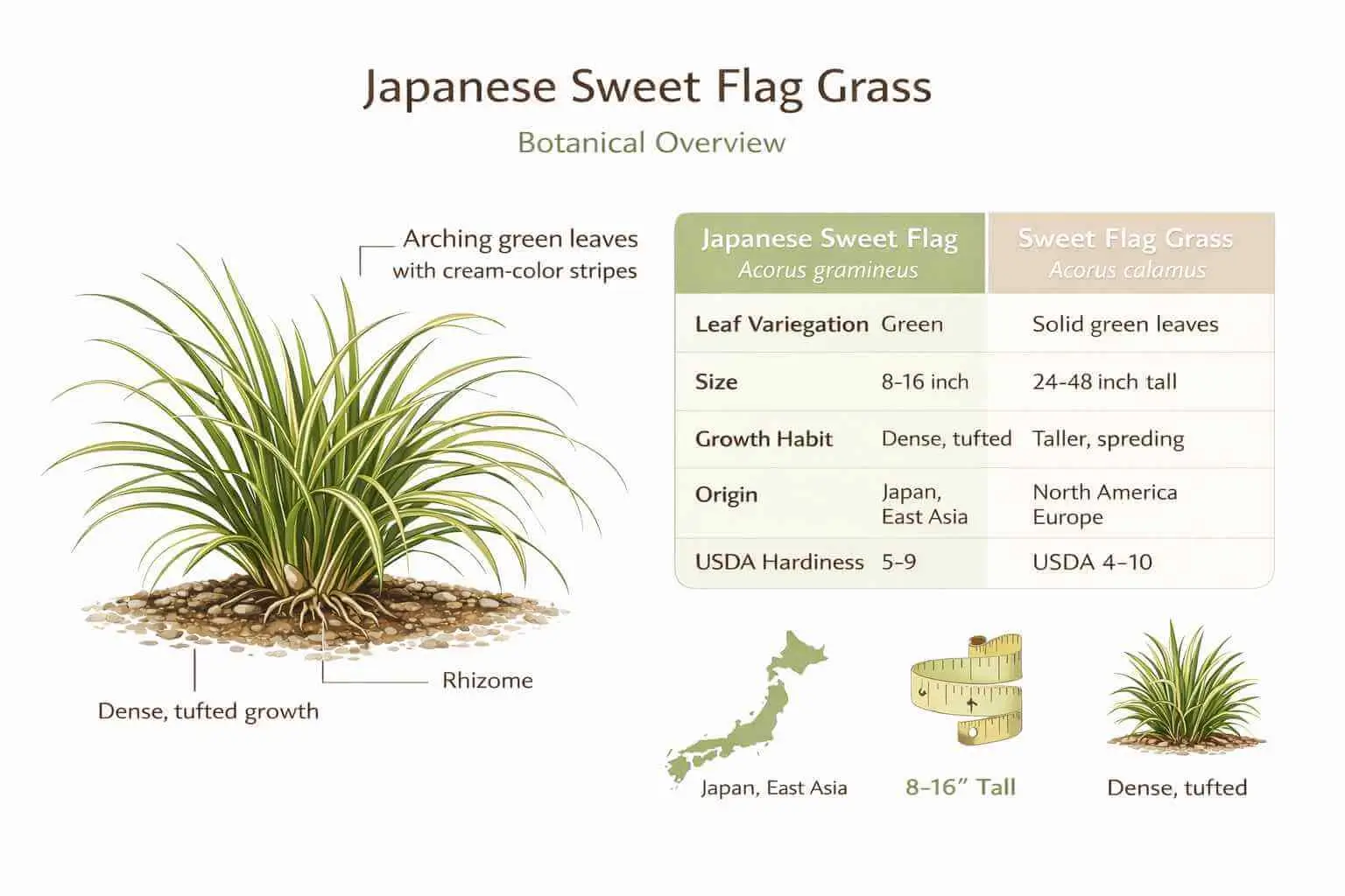 japanese sweet flag grass
