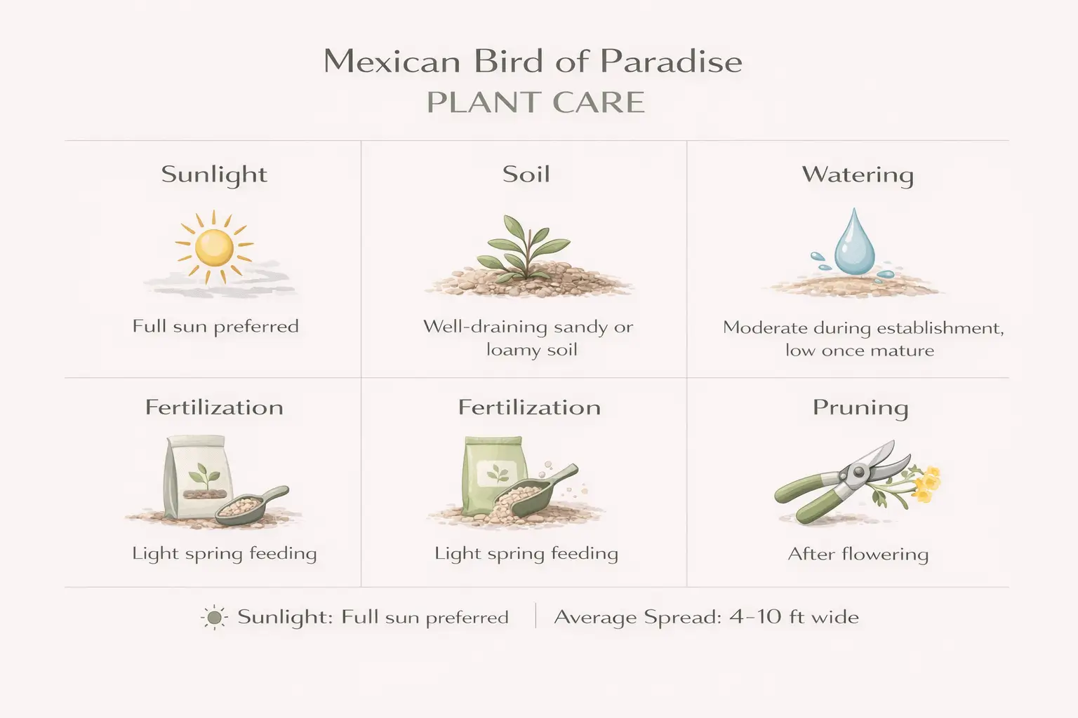 mexican bird of paradise plant