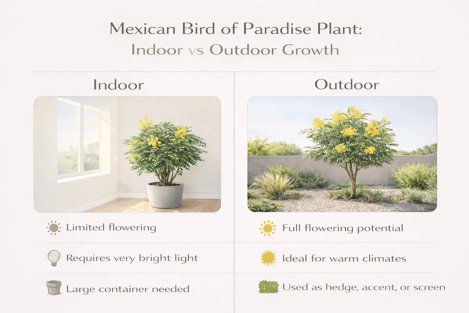 mexican bird of paradise plant