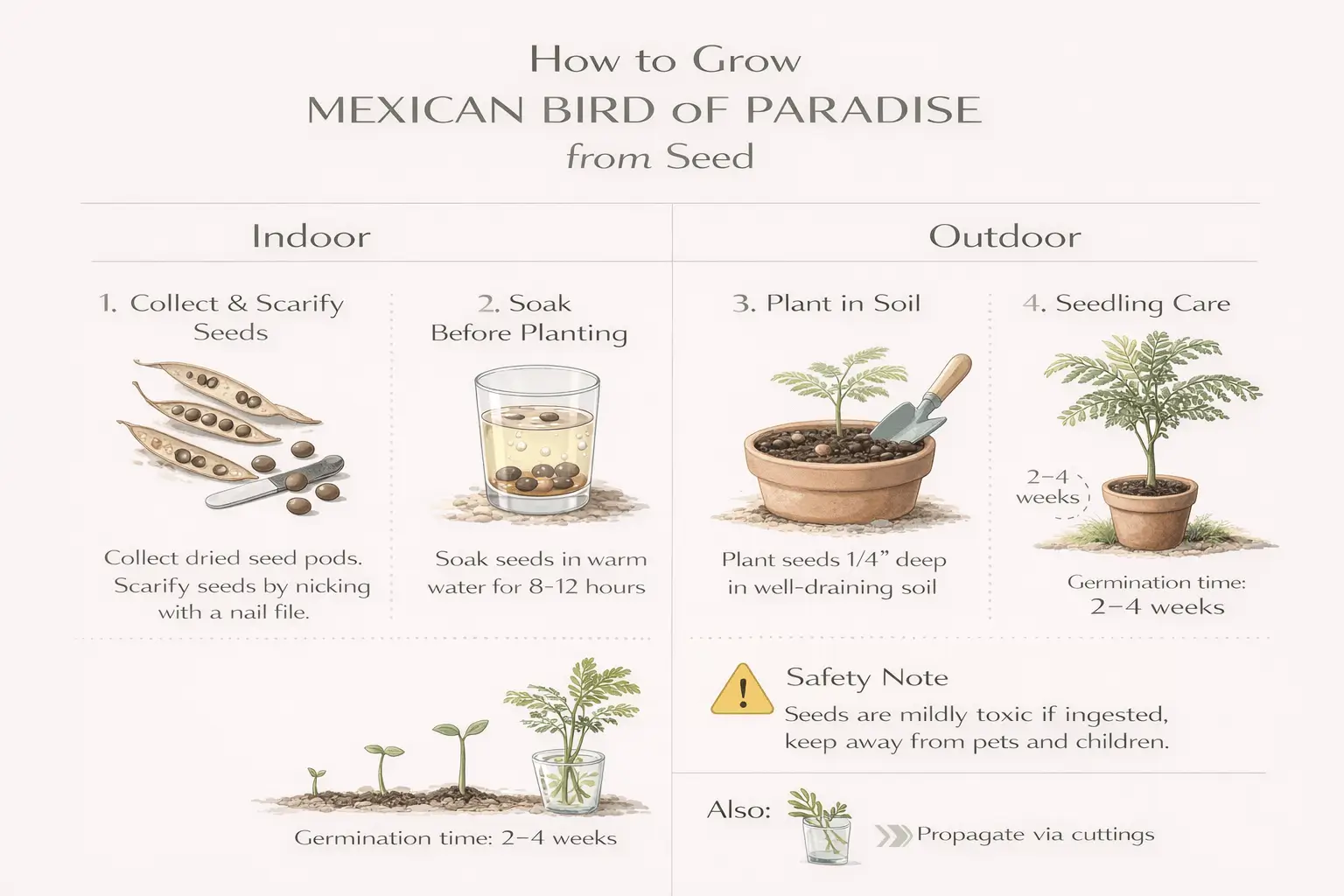 mexican bird of paradise plant