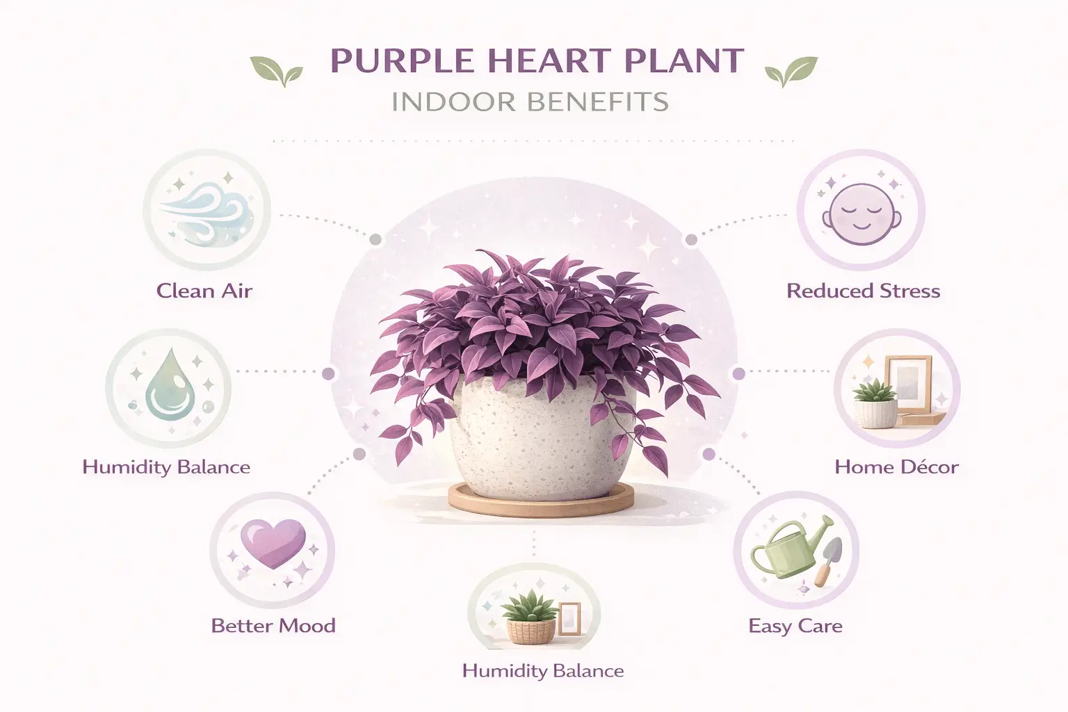 purple heart plant indoor benefits
