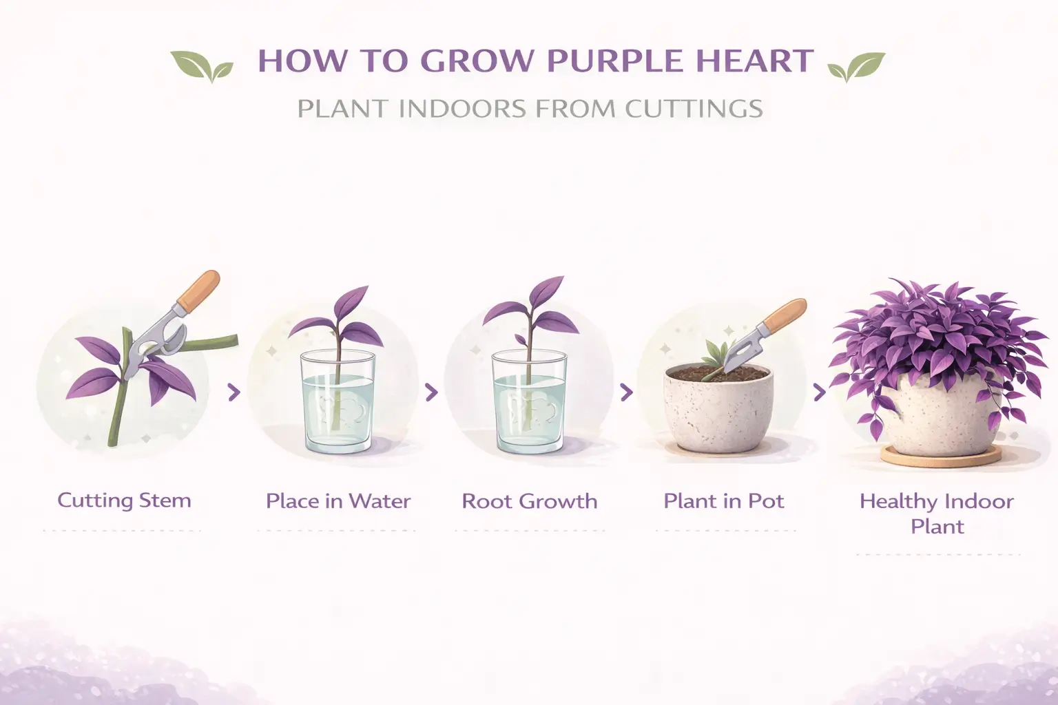 purple heart plant indoor benefits