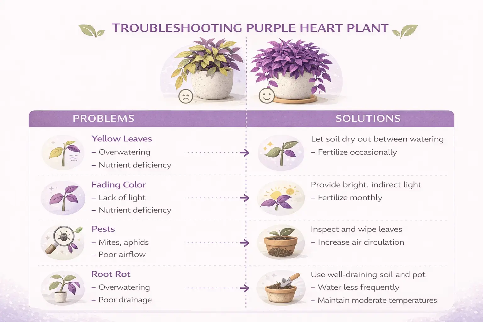 purple heart plant indoor benefits