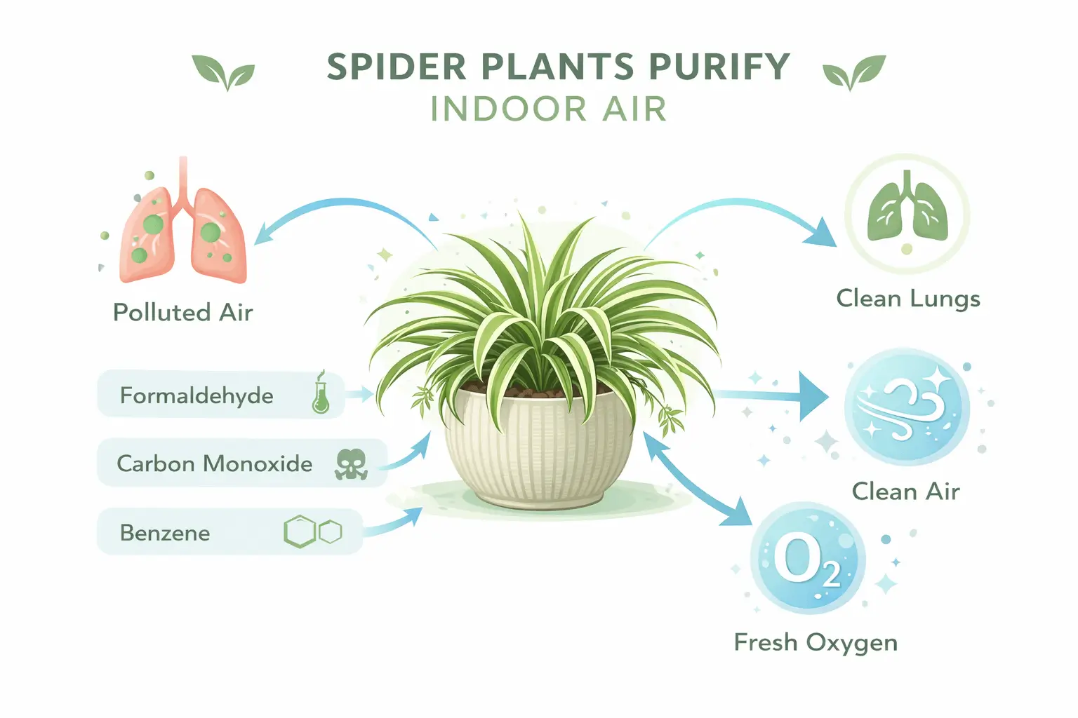 spider plant indoor benefits