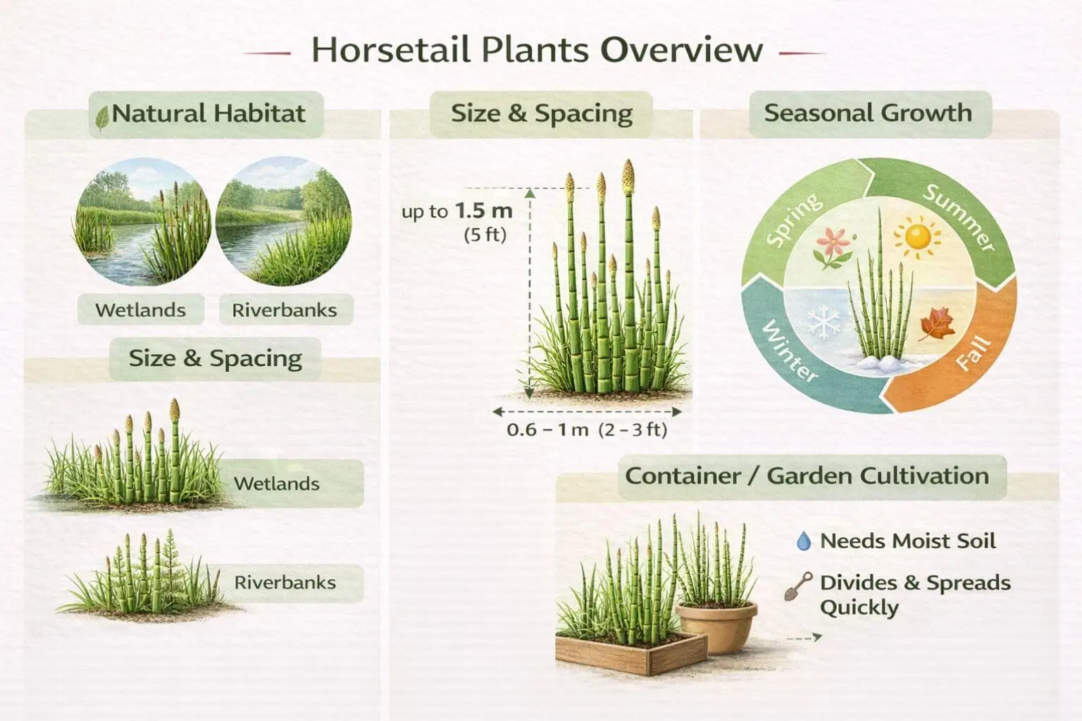 horsetail plants