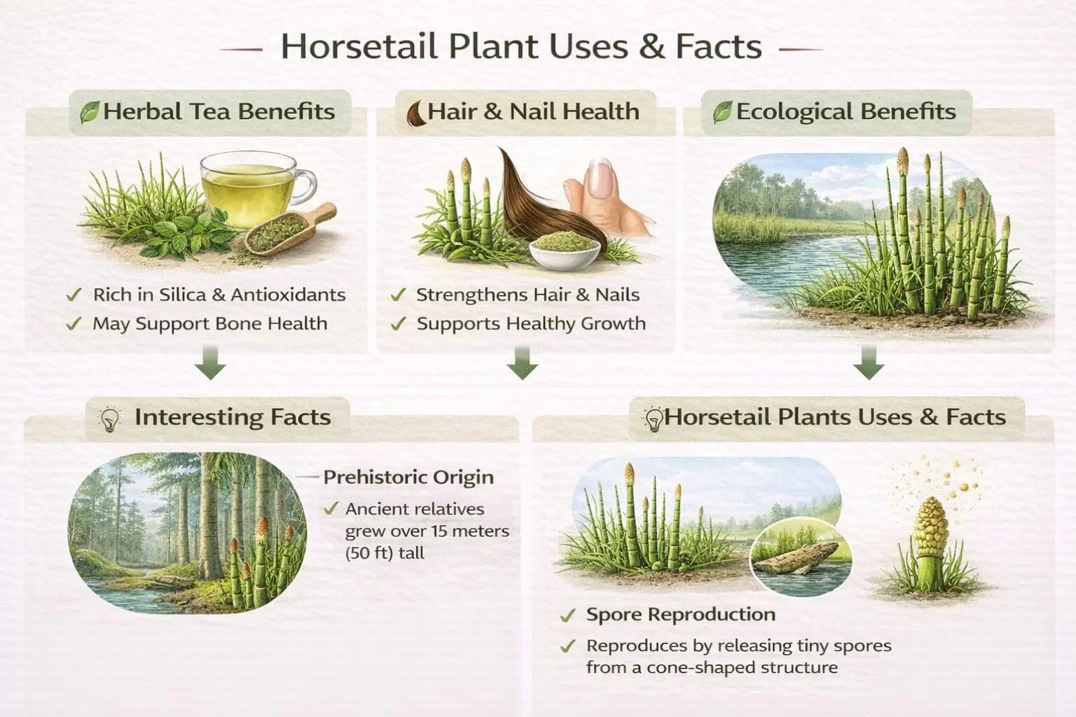 horsetail plants