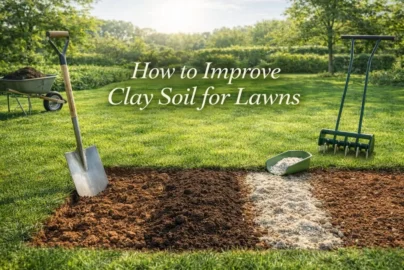 How to improve clay soil for lawns with compost, gypsum, and aeration techniques for healthy turf.