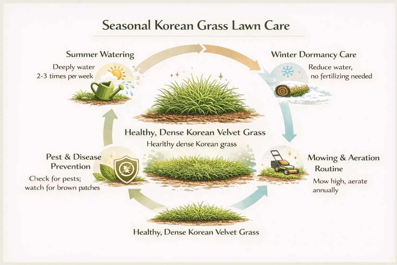 korean grass lawn