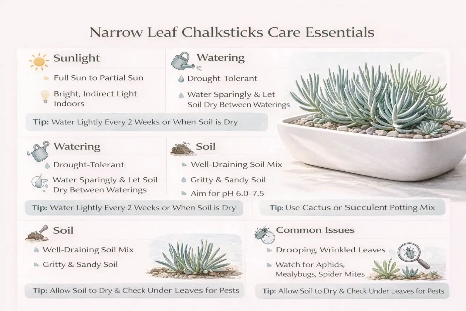 narrow leaf chalksticks