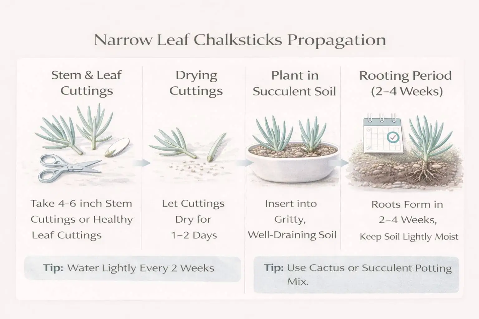 narrow leaf chalksticks