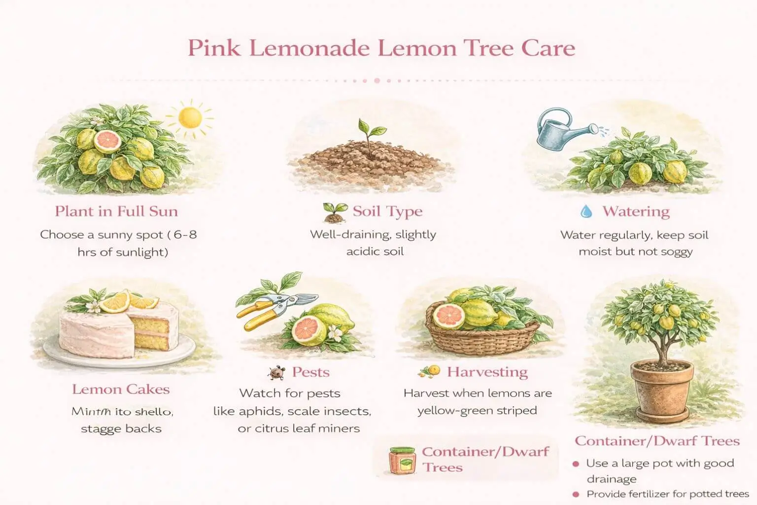 Guide to growing and caring for pink lemonade lemon trees at home or in containers