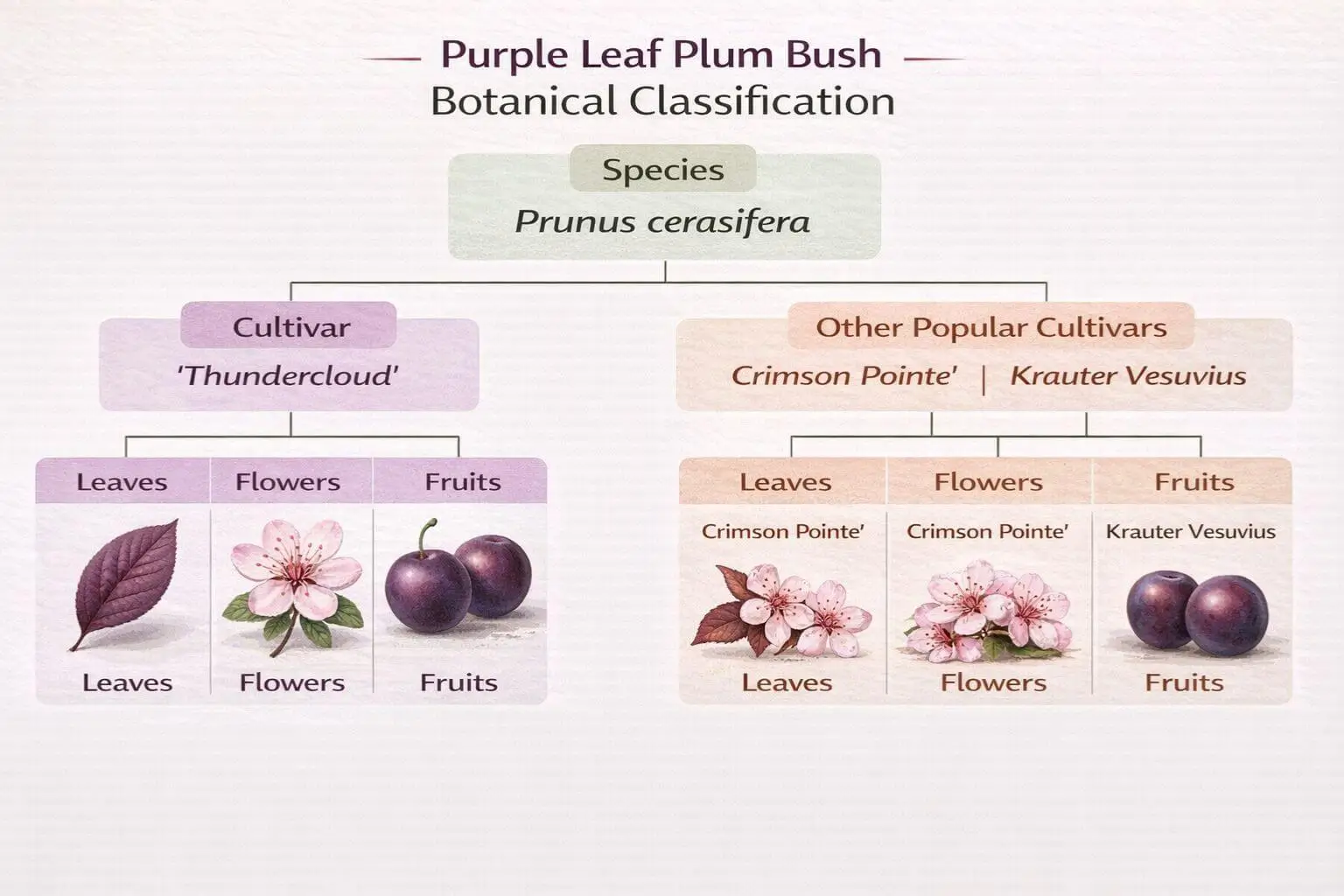 purple leaf plum bush