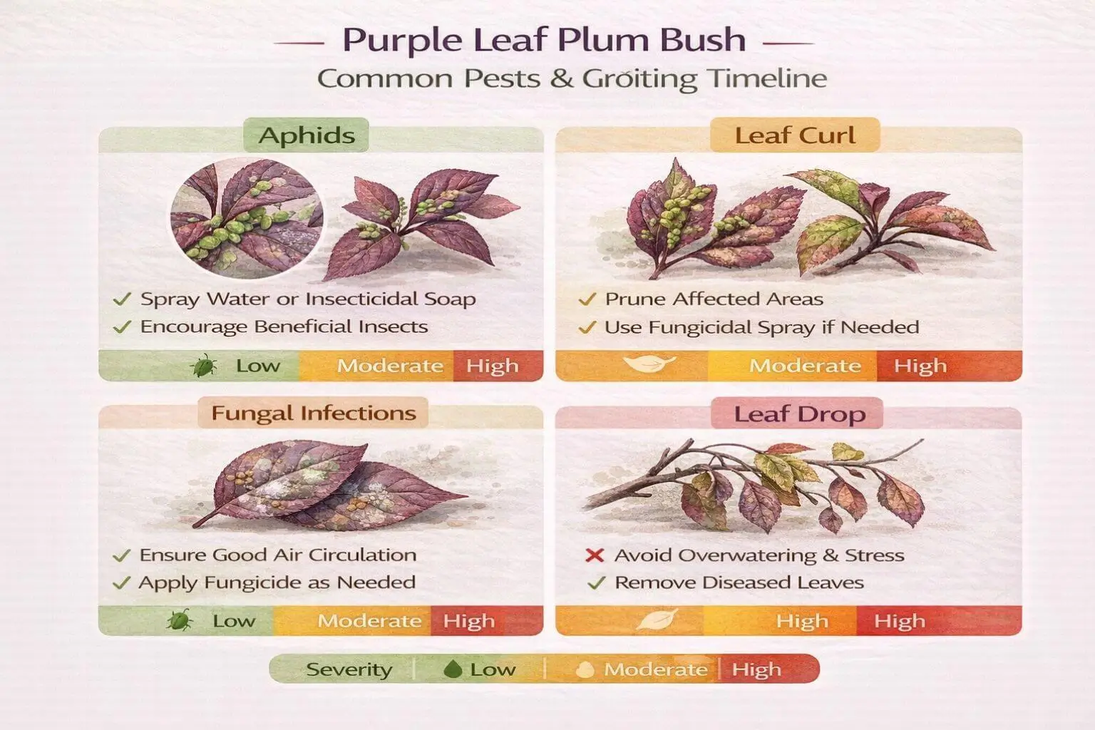 purple leaf plum bush