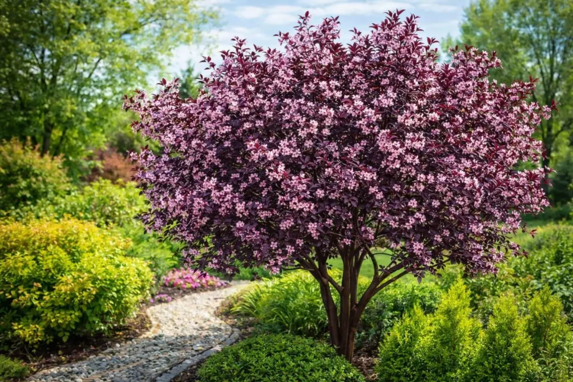 purple leaf plum bush