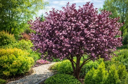 purple leaf plum bush