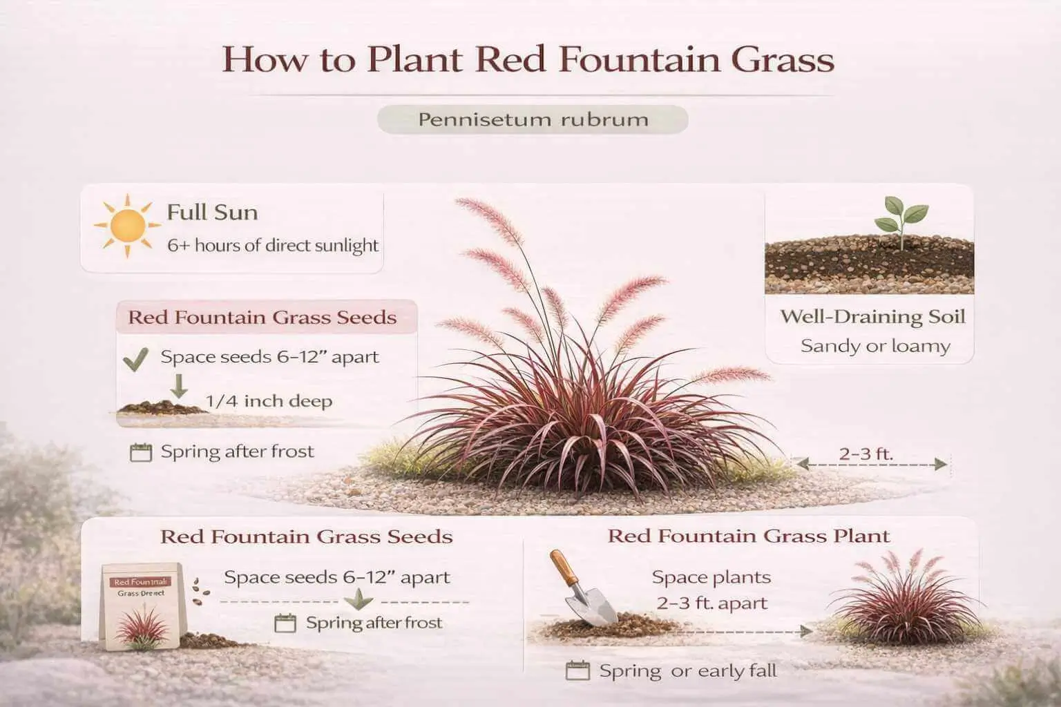 red fountain grass