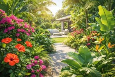 tropical plants for backyard