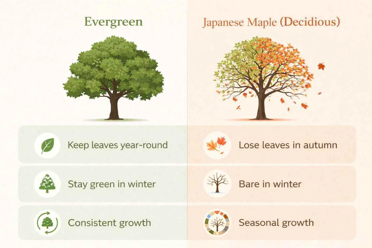 are japanese maples evergreen
