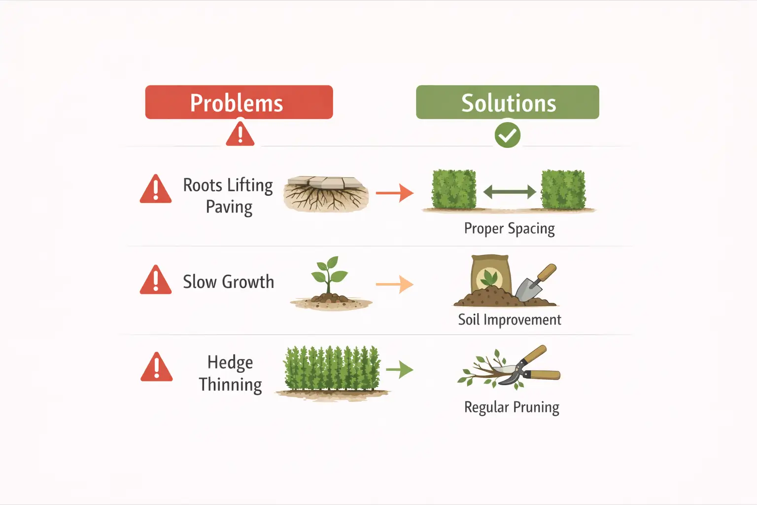 are leighton green roots invasive