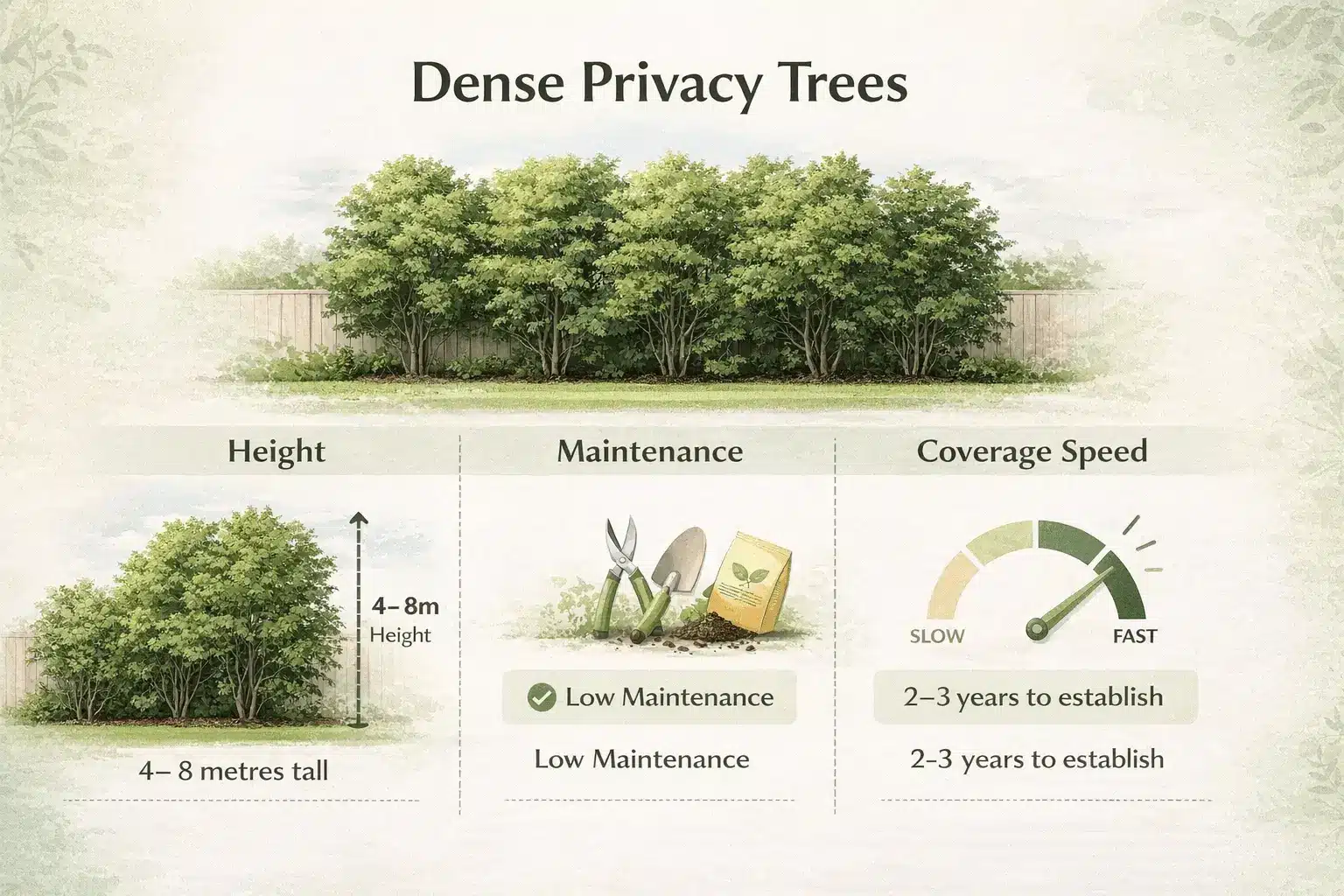 australian native screening trees