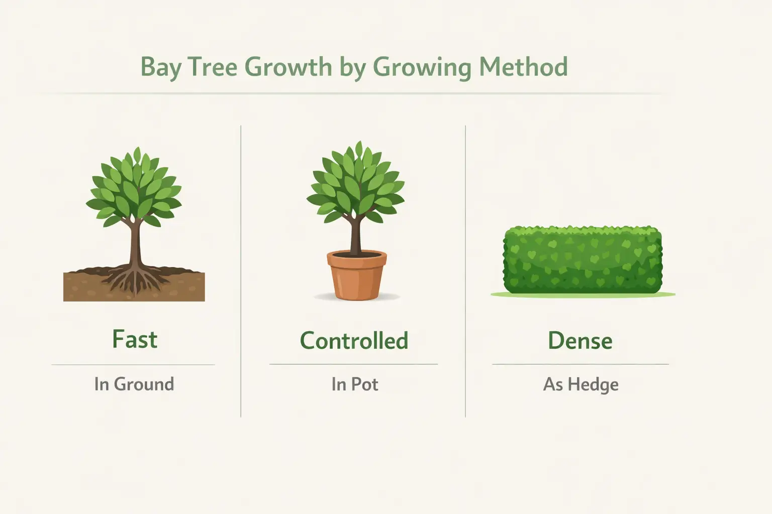 bay tree growth rate