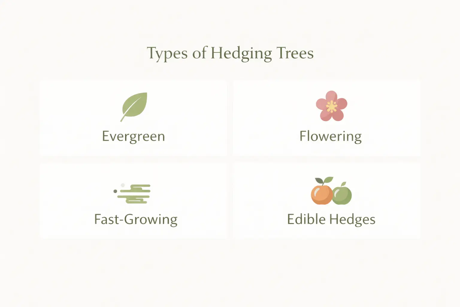 best hedging trees