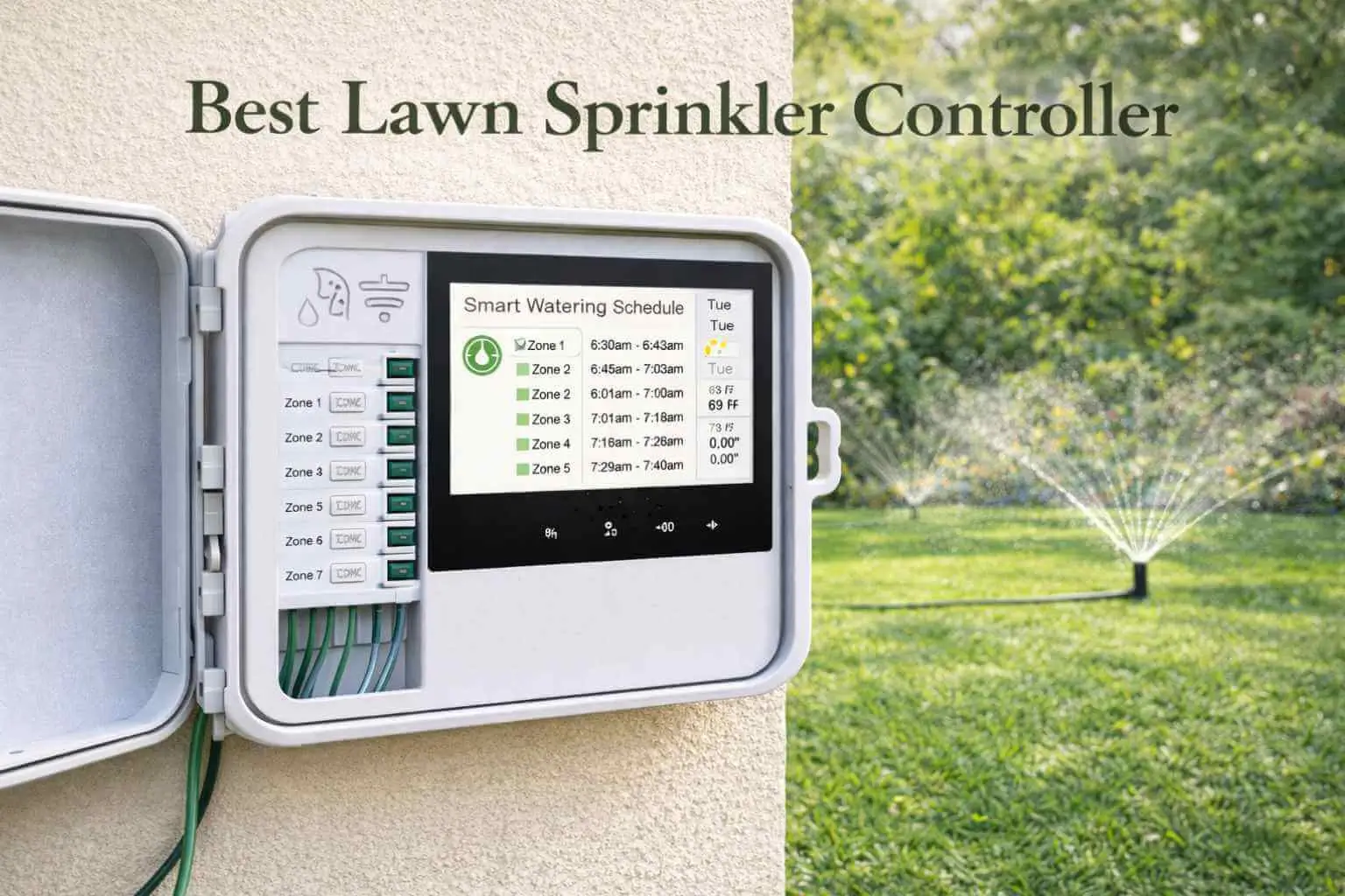 Best Lawn Sprinkler controller for efficient watering and smart irrigation management