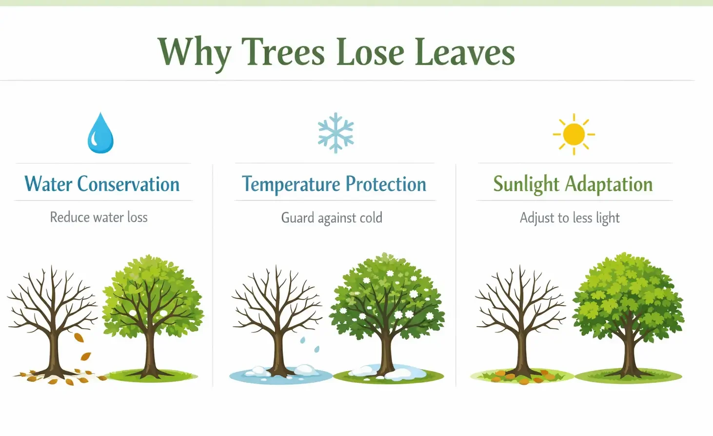 deciduous vs evergreen