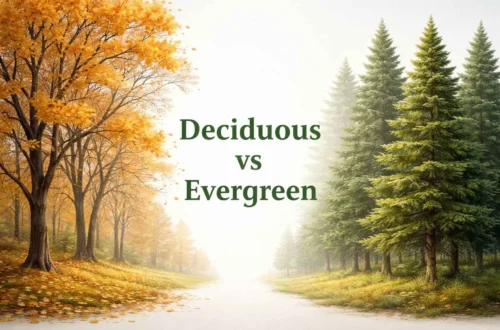 deciduous vs evergreen