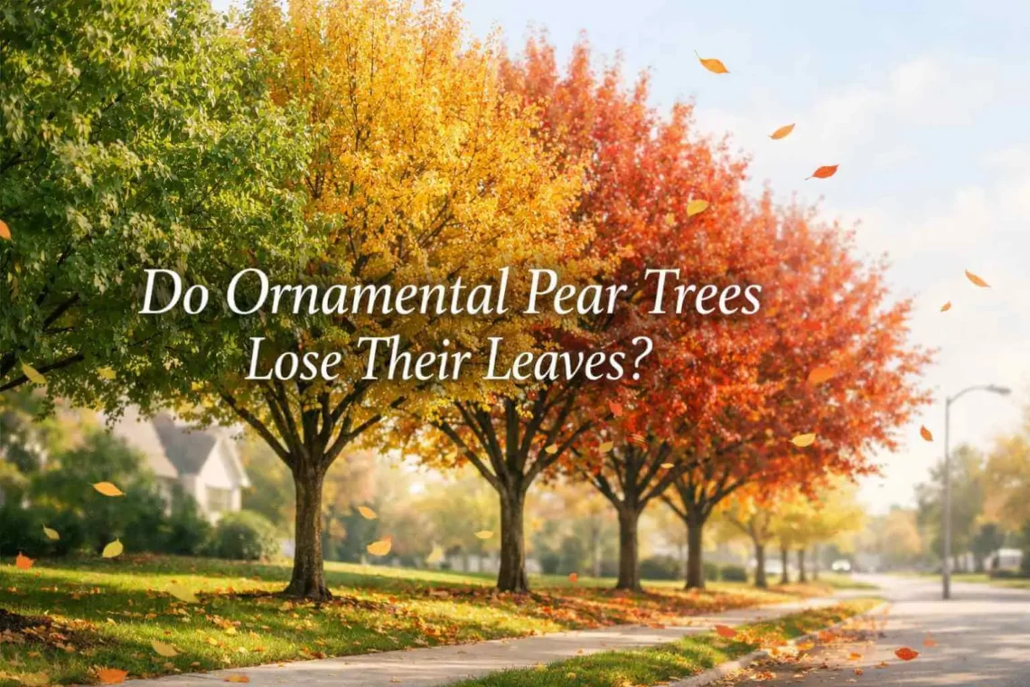 do ornamental pear trees lose their leaves