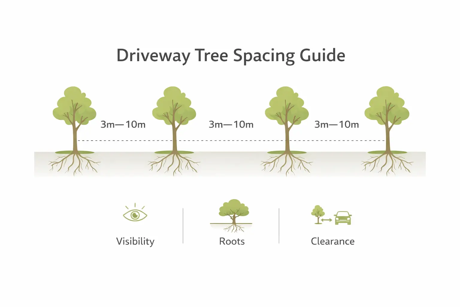 driveway trees ideas