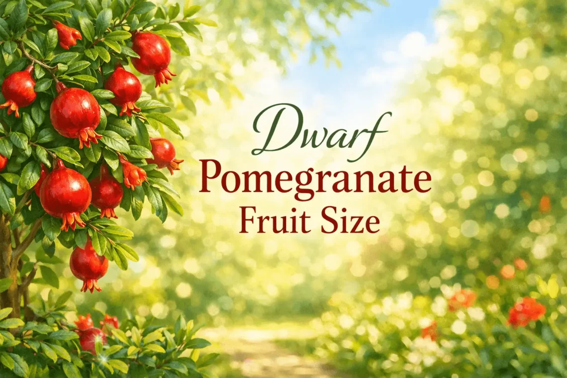 dwarf pomegranate fruit size