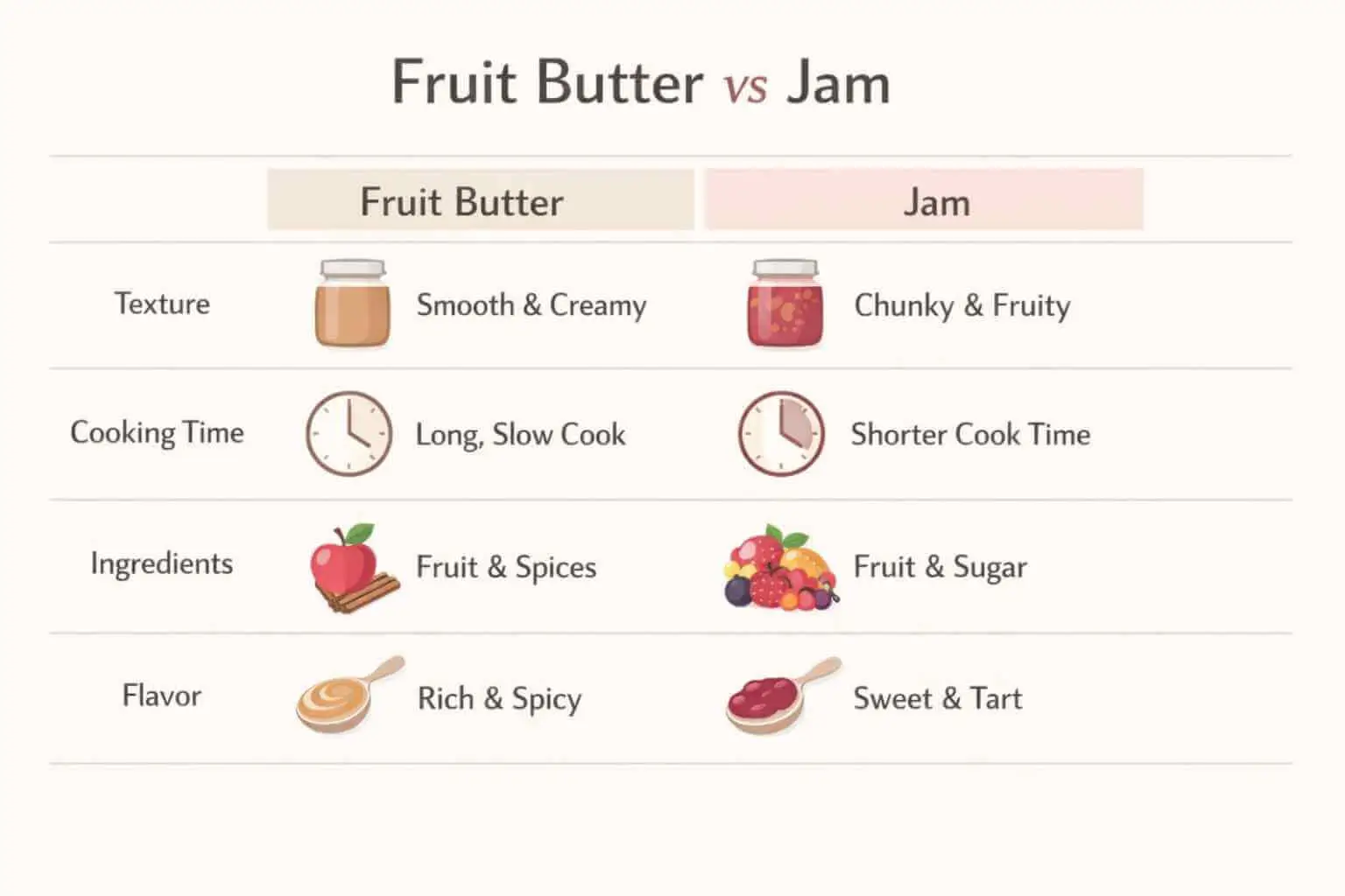 fruit butter vs jam