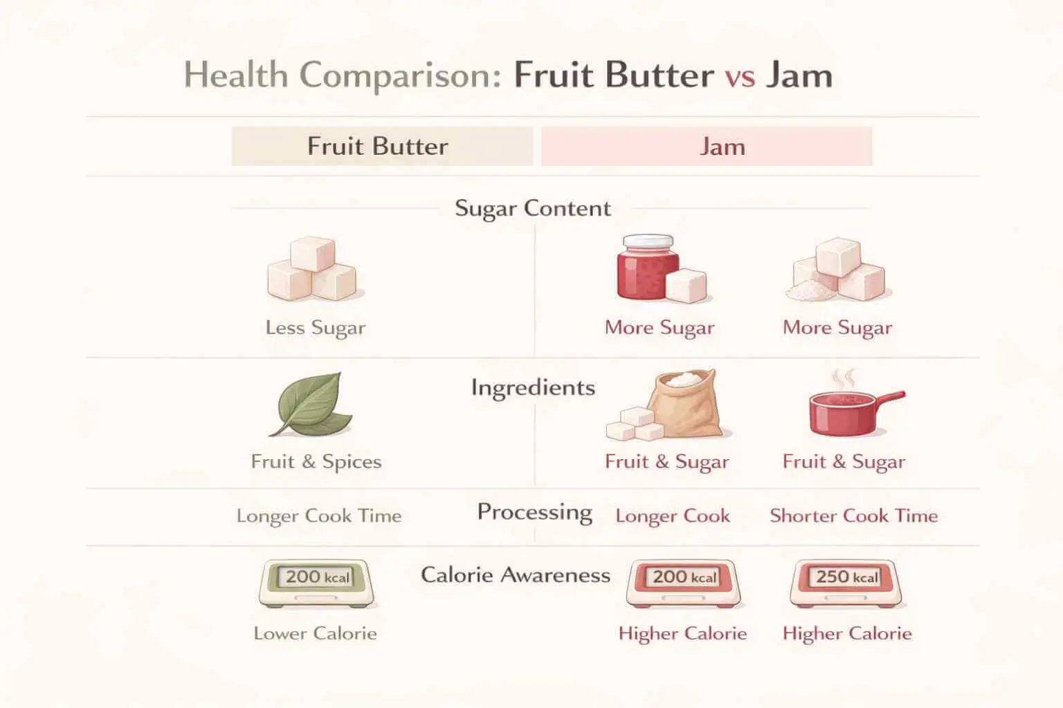 fruit butter vs jam