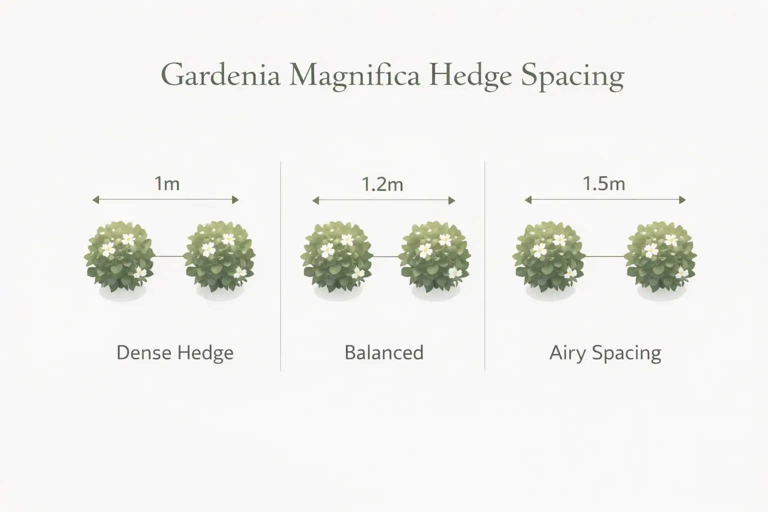 gardenia magnifica hedge