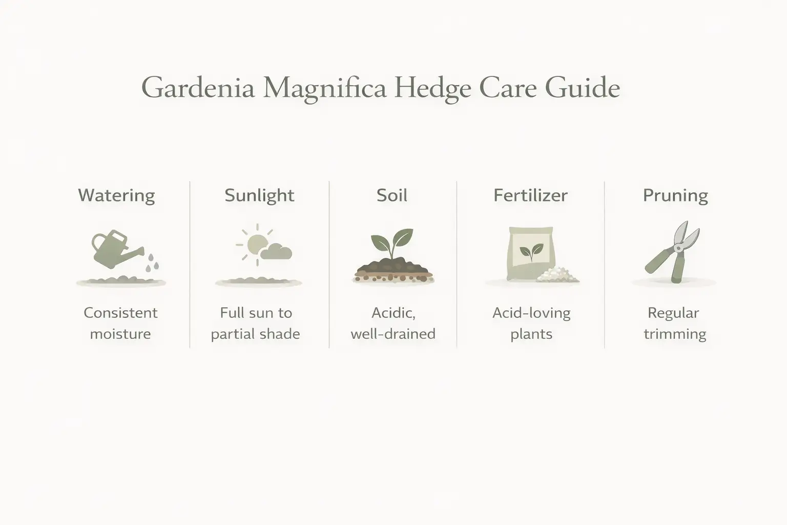 gardenia magnifica hedge