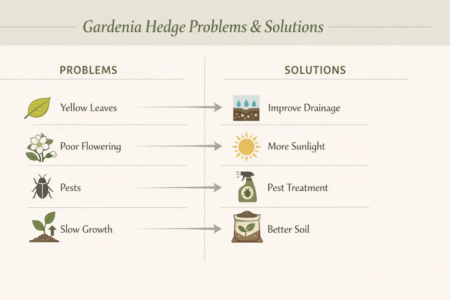 gardenia magnifica hedge