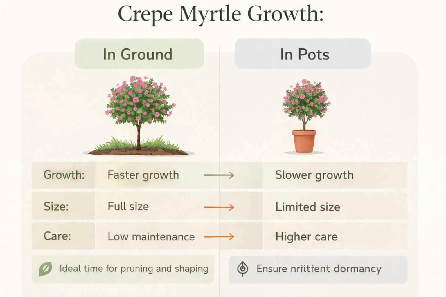 how fast do crepe myrtles grow in australia