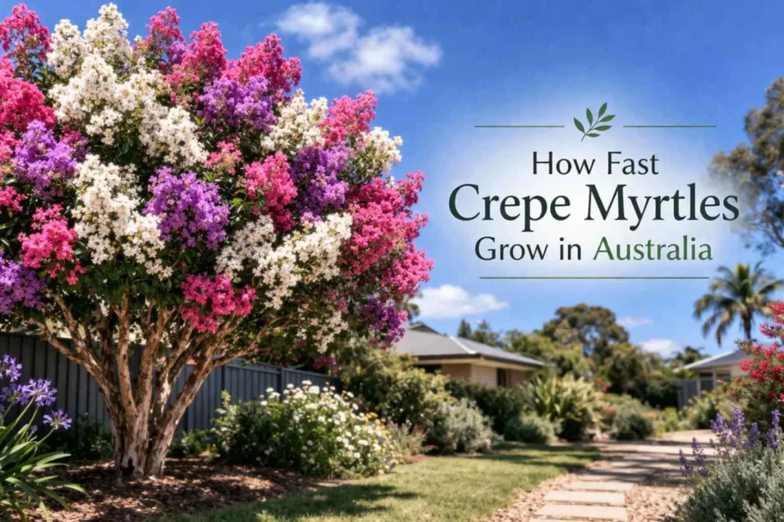 how fast do crepe myrtles grow in australia