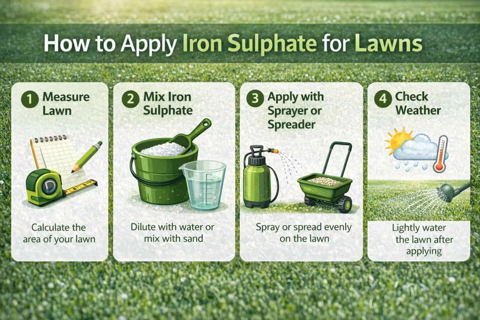How to use iron sulphate for lawns step-by-step guide for safe application