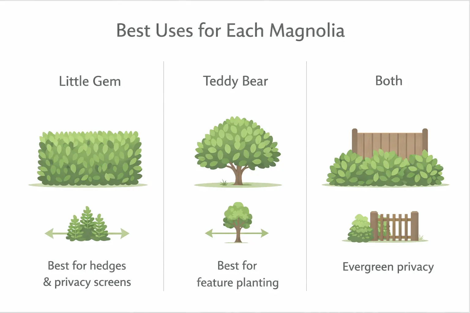 magnolia little gem vs teddy bear