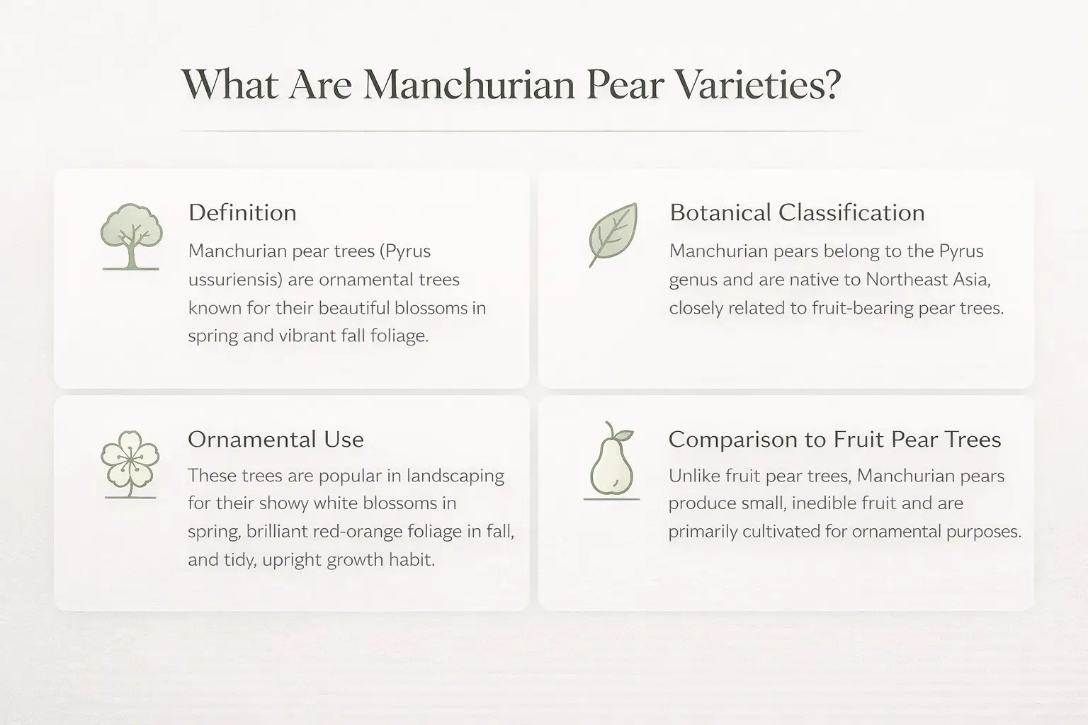 manchurian pear varieties