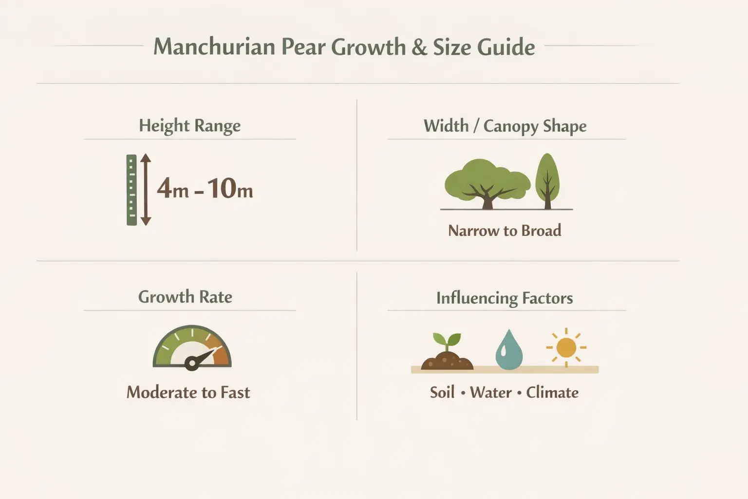 manchurian pear varieties