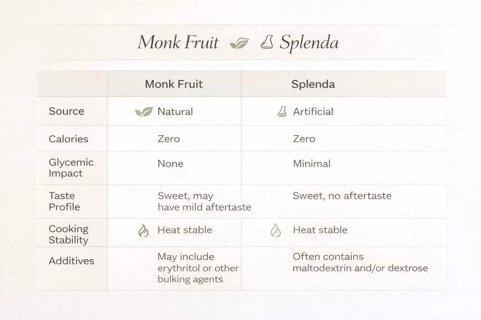 monk fruit vs splenda