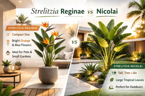 strelitzia reginae vs nicolai