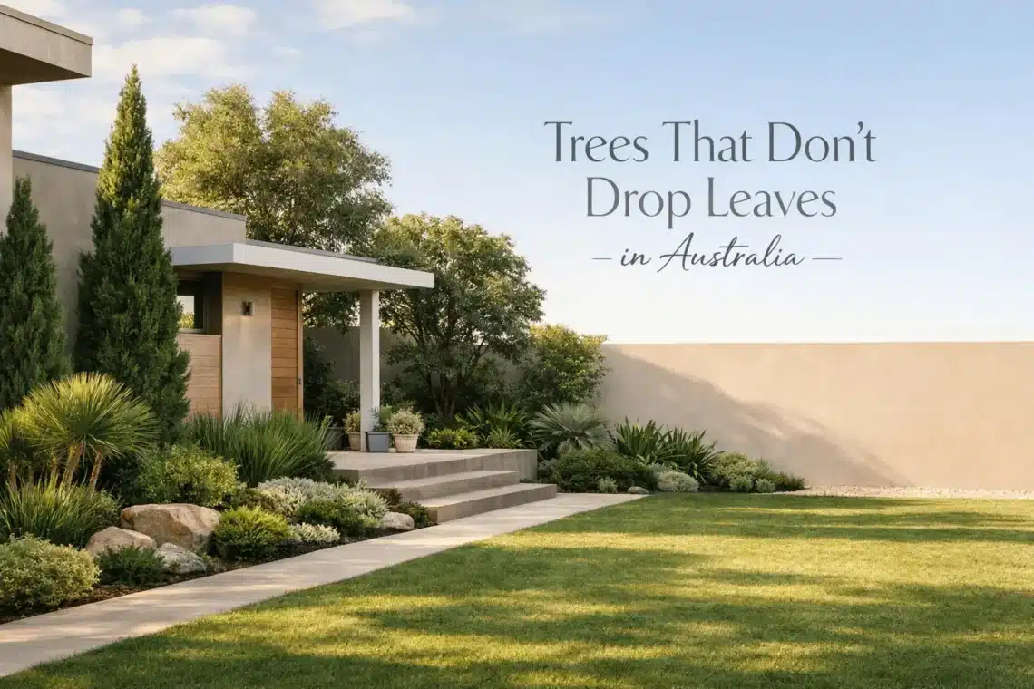 trees that don't drop leaves australia